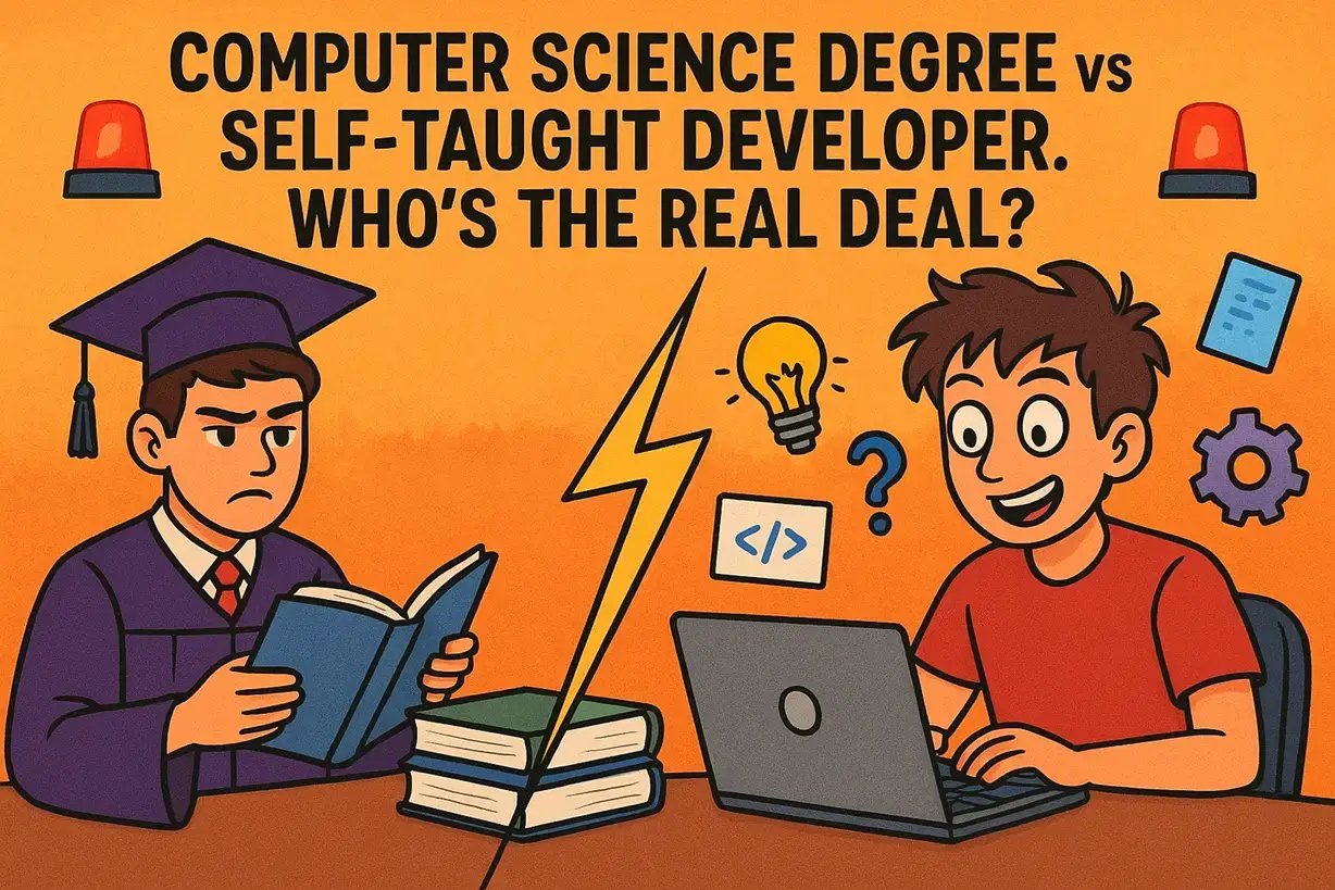 Read more about the article Computer Science Degree vs Self-Taught Developer. Who’s the deal?