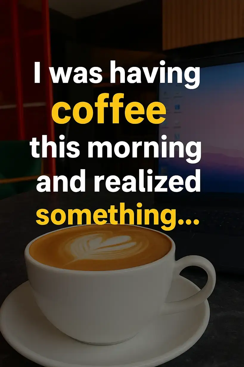 Read more about the article This morning, while having my coffee, I realized something…